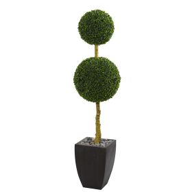 Double Boxwood Tree in Planter UV Resistant (Indoor/Outdoor)