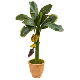 Banana Artificial Tree in Terracotta Planter