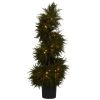 Cedar Spiral Topiary w/Lights