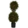 Cedar Double Ball Topiary w/Lights