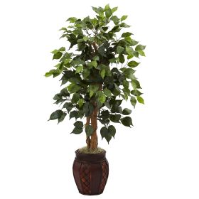 Ficus Tree w/Decorative Planter