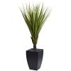 Spiky Agave Artificial Tree in Black Planter