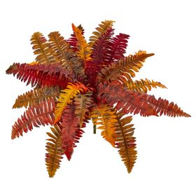 Autumn Boston Fern Artificial Plant (Set of 3