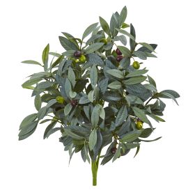 Olive Bush with Berries Artificial Plant (Set of 3)