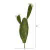 Flowering Cactus Artificial Plant (Set of 4)