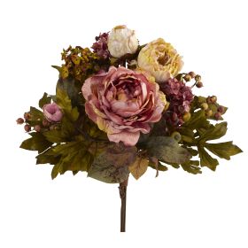 Peony Artificial Flower Bouquet (Set of 2)