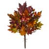 Maple & Berries Artificial Flower Bouquet (Set of 3)
