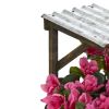 Azalea in Tin Roof Wood Planter