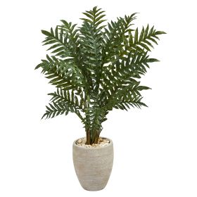 Ever Green Artificial Plant in Scrape Finish Planter
