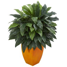 Cordyline Artificial Plant in Orange Plante