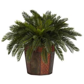 Cycas w/Octagon Vase