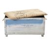 Ocean Breeze Storage Boxes Bench and Seating Set (Set of 3)