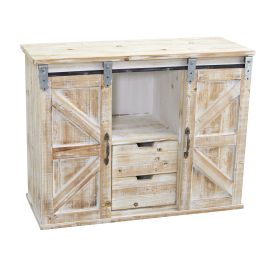 Double Barn Door Console