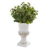 Eucalyptus and Grass Artificial Plant in Urn (Set of 3)