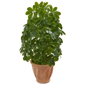 Baby Schefflera Artificial Plant in Planter (Real Touch)