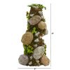 Succulent Rock Column