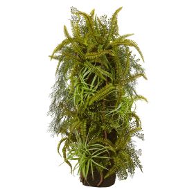 Mixed Forest Foliage Artificial Plant on Trunk