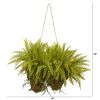 Double Forest Fern Artificial Hanging Plant
