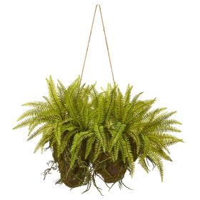 Double Forest Fern Artificial Hanging Plant