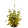 Fern Artificial Plant in Metal Hanging Basket