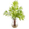 Mini Areca Palm Artificial Plant in Vase (Set of 2)