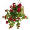 Geranium Artificial Plant in Decorative Hanging Frame
