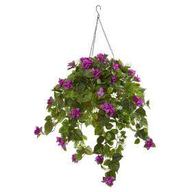 StephanotisBougainvillea Artificial Plant in Hanging Cone