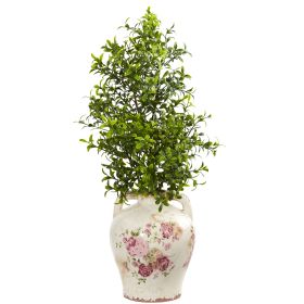 Boxwood Artificial Plant in Floral Jar