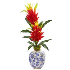 Dragon Fruit Flower Artificial Plant in Marine Vase