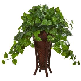 London Ivy Plant in Decorative Planter (Real Touch)