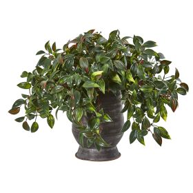 Mini Melon Artificial Plant in Planter UV Resistant