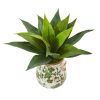 Agave Succulent Artificial Plant in Decorative Vase