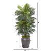 Areca Palm Artificial Plant in Metal Planter