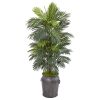 Areca Palm Artificial Plant in Metal Planter