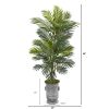 Areca Palm Artificial Plant in Metal Urn