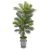 Areca Palm Artificial Plant in Metal Urn
