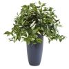 Florida Beauty Artificial Plant in Gray Planter