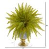 Fern Artificial Plant in Stoneware Urn
