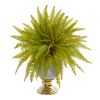 Fern Artificial Plant in Stoneware Urn