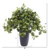 Dusty Miller Artificial Plant in Gray Planter