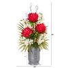 Cymbidium Orchid Succulent and Mixed Flower Plant