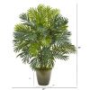 Areca Palm Artificial Plant in Green Planter