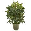 Bracken Fern Artificial Plant in Green Planter