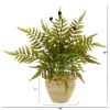 Fern Artificial Plant in Ceramic Planter