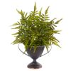 Fern Artificial Plant in Metal Goblet