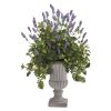 Lavender and Dusty Miller Artificial Plant in Urn