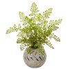 Maiden Hair Artificial Plant in Decorative Vase