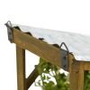 Violet Artificial Plant in Tin Roof Planter