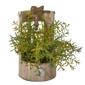Rosemary Artificial Plant in Faucet Planter