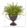 Rosemary Artificial Plant in Metal Goblet